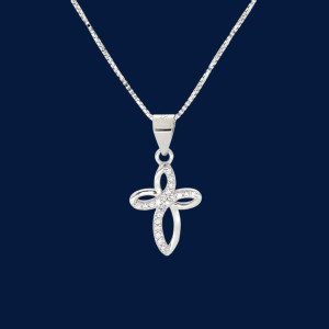 PENDENTE CROCE IN ARGENTO 925