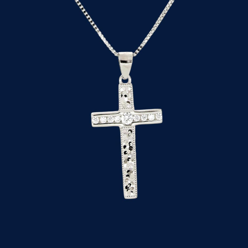 PENDENTE CROCE IN ARGENTO 925