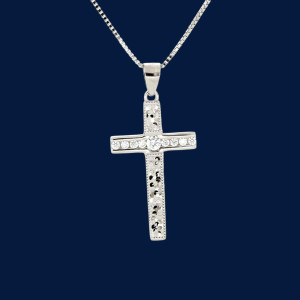 PENDENTE CROCE IN ARGENTO 925
