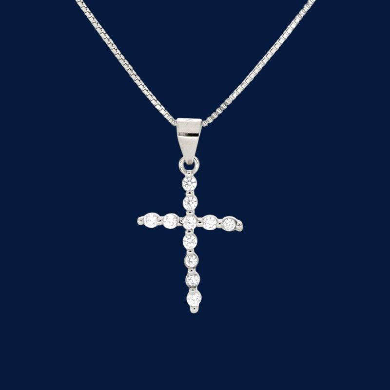 PENDENTE CROCE IN ARGENTO 925