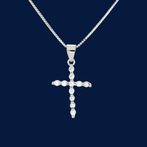 PENDENTE CROCE IN ARGENTO 925