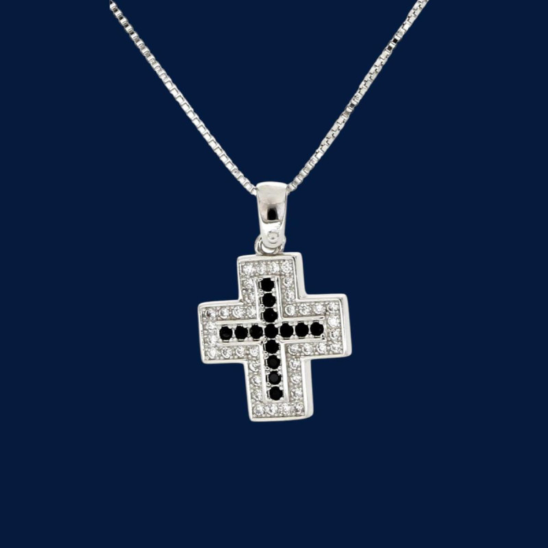 PENDENTE CROCE IN ARGENTO 925