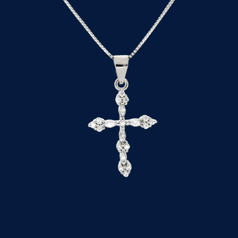 PENDENTE CROCE IN ARGENTO 925
