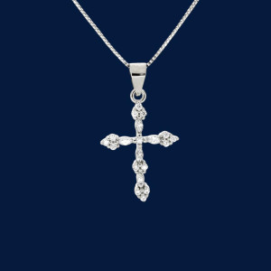 PENDENTE CROCE IN ARGENTO 925