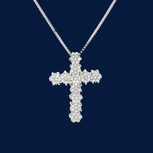PENDENTE CROCE IN ARGENTO 925