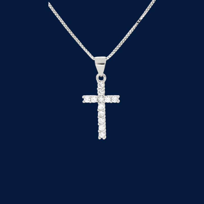 PENDENTE CROCE MM 15X10 IN ARGENTO 925