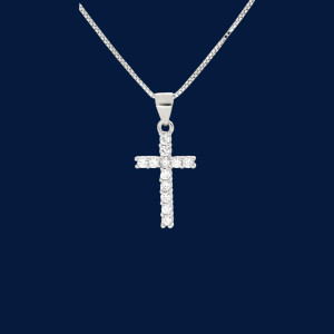 PENDENTE CROCE MM 15X10 IN ARGENTO 925