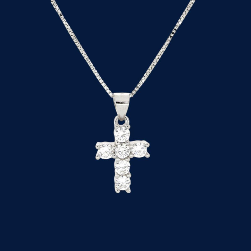 PENDENTE CROCE IN ARGENTO 925