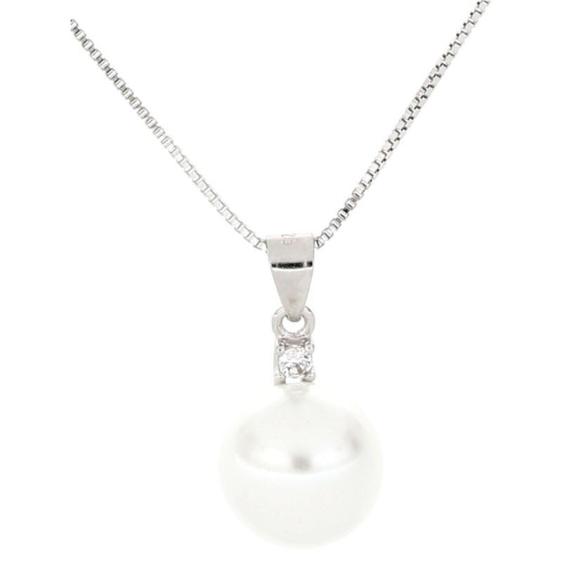 PENDENTE PERLA MM 10 IN ARGENTO 925