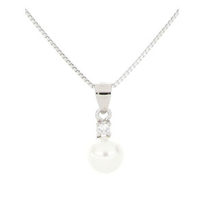 PENDENTE PERLA MM 6 IN ARGENTO 925