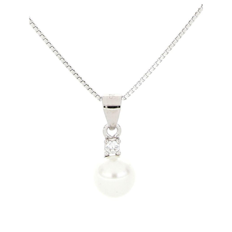 PENDENTE PERLA MM 4 IN ARGENTO 925