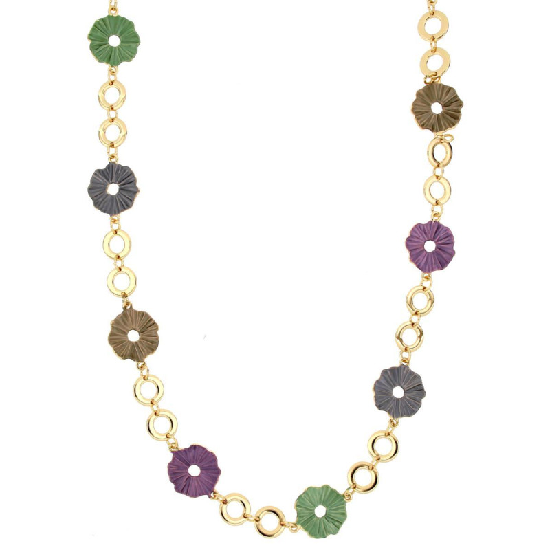 COLLANA ARMONIA CM 42+5 IN OTTONE