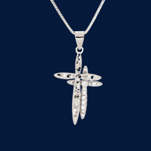 PENDENTE CROCE IN ARGENTO 925