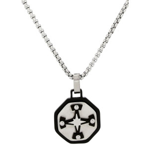 PENDENTE UOMO IN ACCIAIO