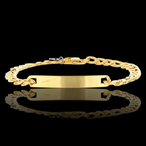 BRACCIALE UOMO CM 21 IN ACCIAIO MM 6