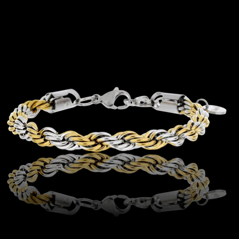 BRACCIALE UOMO CM 20+3 IN ACCIAIO MM 6