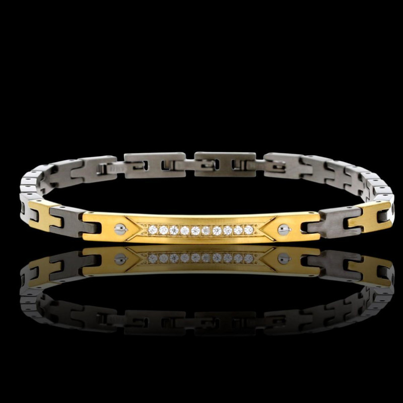 BRACCIALE CM 21 UOMO IN ACCIAIO