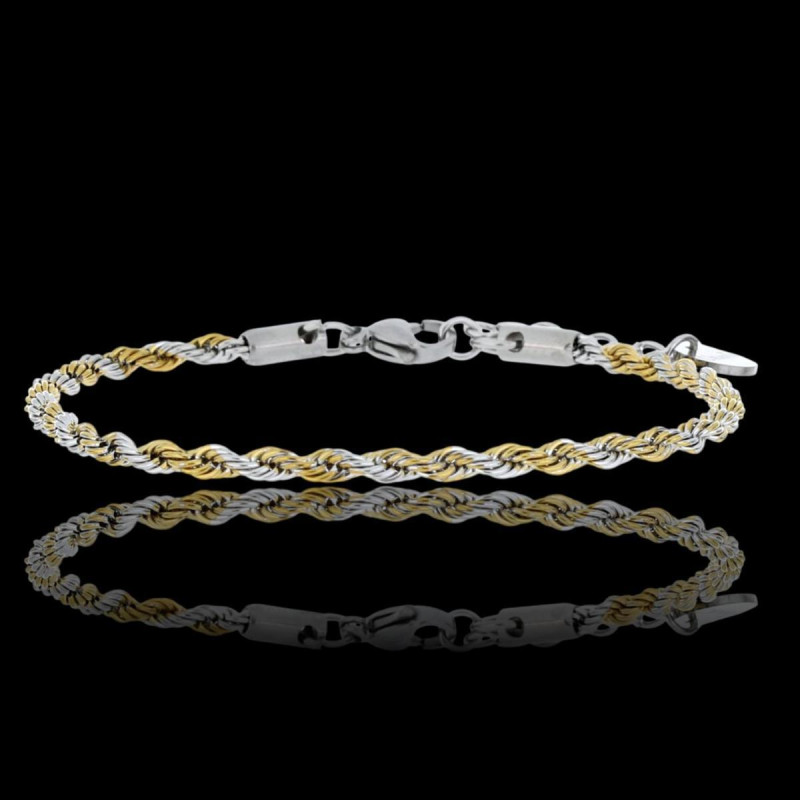 BRACCIALE UOMO CM 18+3 IN ACCIAIO MM 3