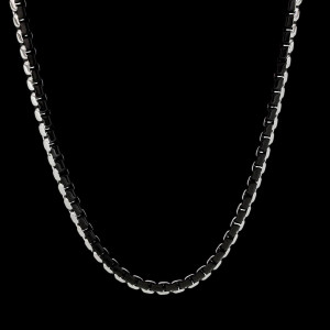 COLLANA UOMO CM 45+5 IN ACCIAIO