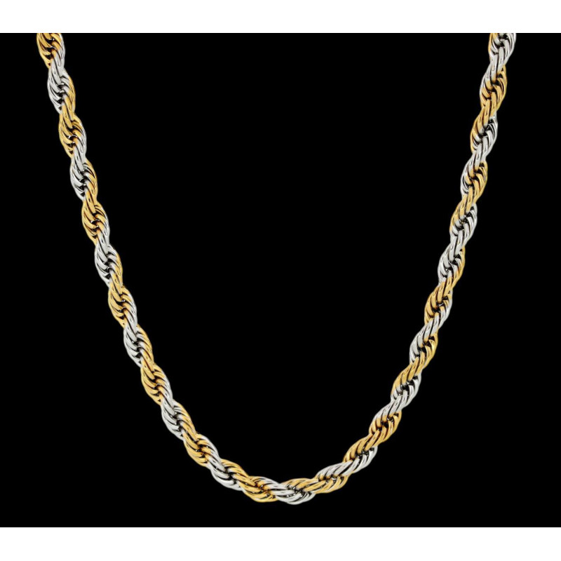 COLLANA UOMO CM 50 IN ACCIAIO MM 6