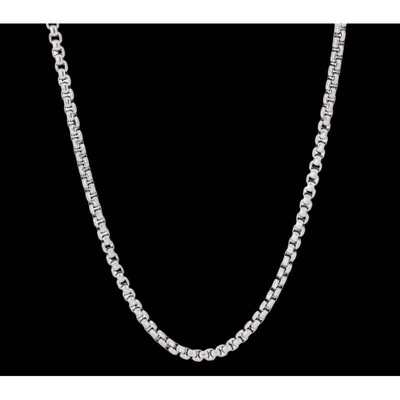 COLLANA UOMO CM 50 IN ACCIAIO MM 4