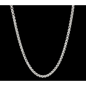 COLLANA UOMO CM 50 IN ACCIAIO MM 4