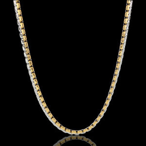 COLLANA UOMO CM 45+5 IN ACCIAIO