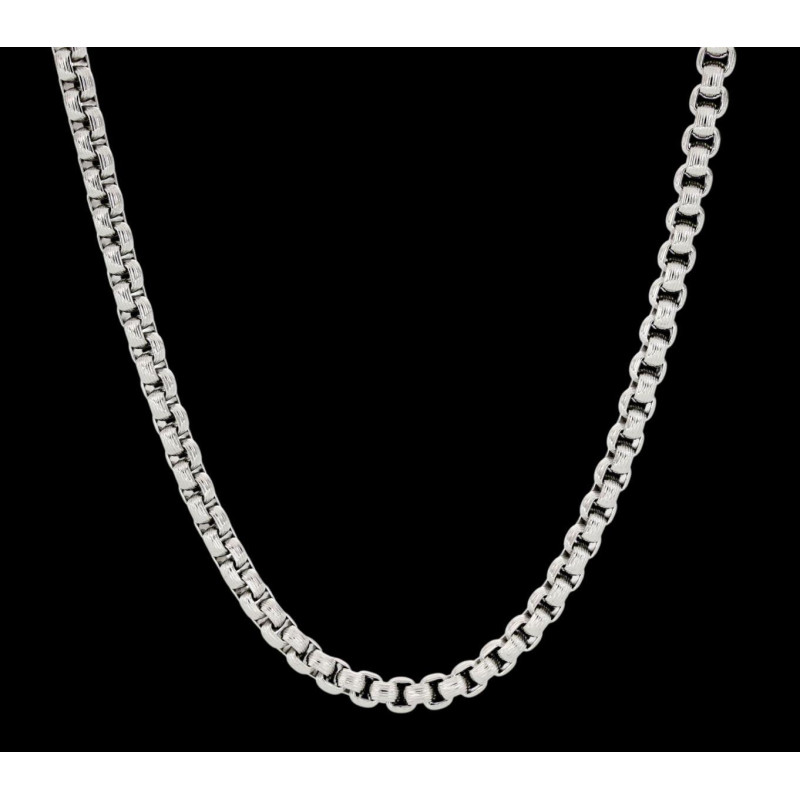 COLLANA UOMO CM 50 IN ACCIAIO MM 6