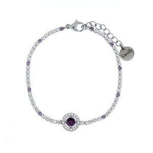 BRACCIALE "INCANTO" TONDO 17+3 IN ACCIAIO