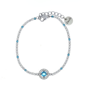 BRACCIALE "INCANTO" TONDO 17+3 IN ACCIAIO