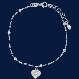 BRACCIALE "MISTI" CM 16+3 CON ANCORA  IN ARGENTO 925