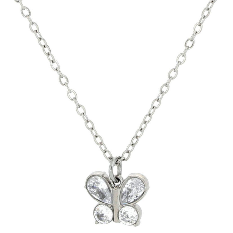 PENDENTE "ADANA" FARFALLA IN ACCIAIO