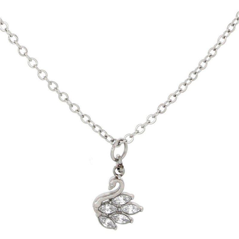 PENDENTE "ADANA" CIGNO IN ACCIAIO