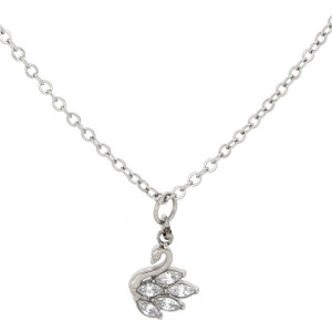 PENDENTE "ADANA" CIGNO IN ACCIAIO