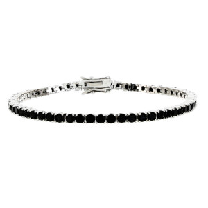 BRACCIALE TENNIS MM 3 E CM 18 IN OTTONE