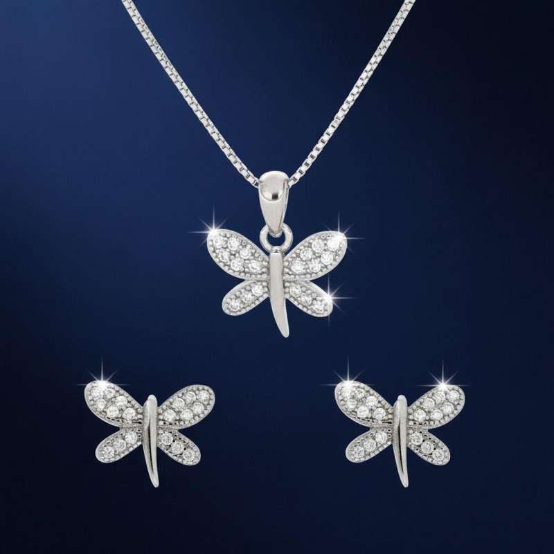 PENDENTE E ORECCHINI MISTI IN ARGENTO 925