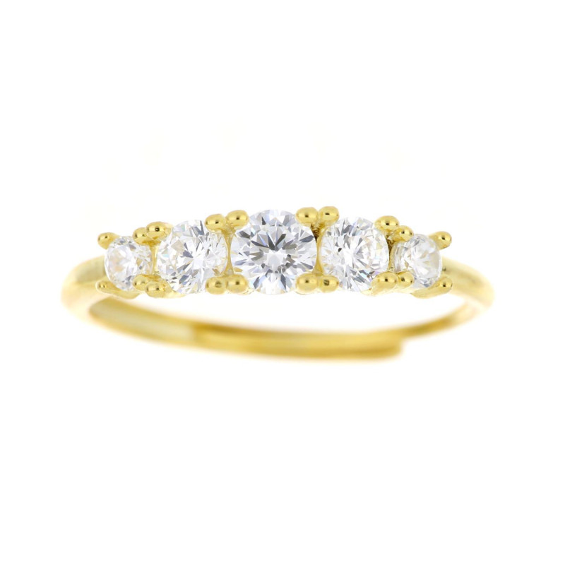 ANELLO PUNTI LUCE MM 4 IN ARGENTO 925