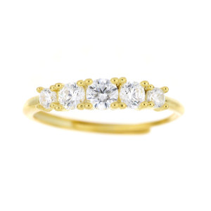 ANELLO PUNTI LUCE MM 4 IN ARGENTO 925