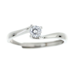 ANELLO PUNTI LUCE MM 5 IN ARGENTO 925