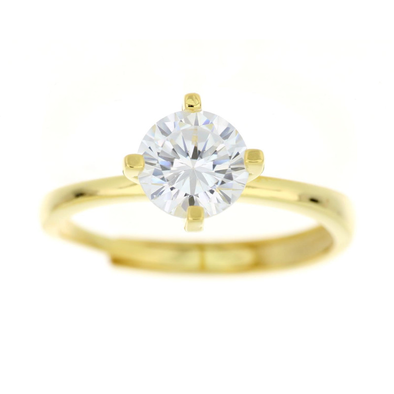 ANELLO PUNTO LUCE MM 7 APERTO IN ARGENTO 925