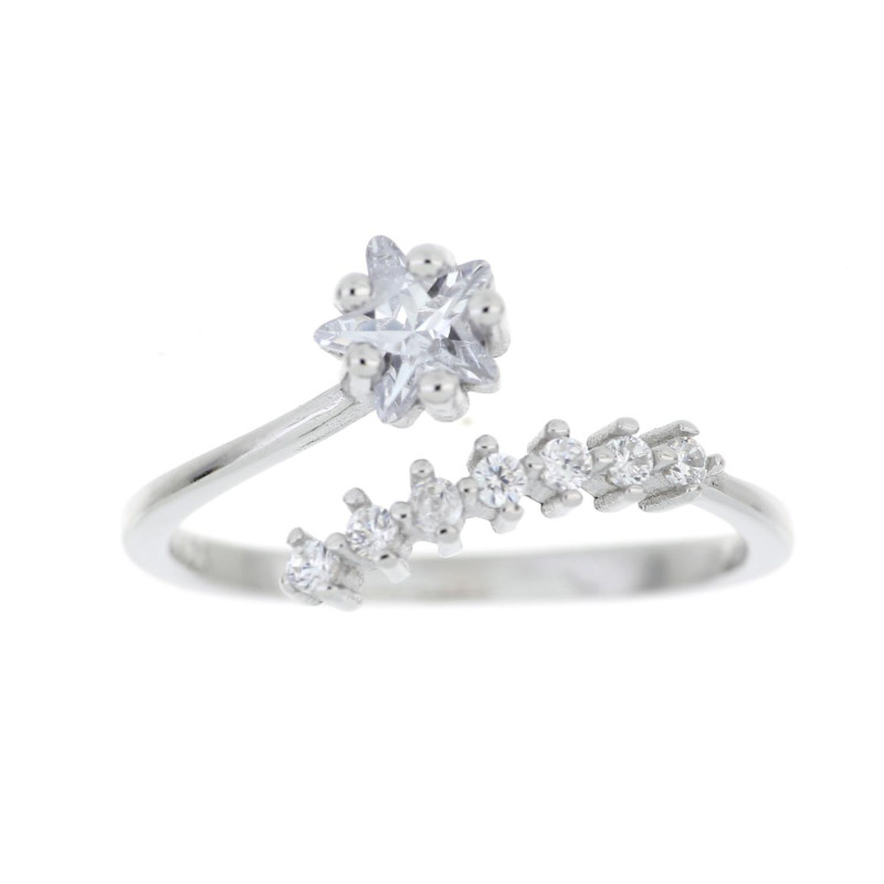 ANELLO PUNTI LUCE MM 5 IN ARGENTO 925