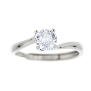 ANELLO PUNTI LUCE MM 6 IN ARGENTO 925