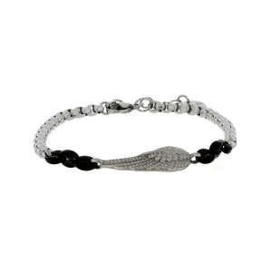 BRACCIALE UOMO CM 19+2 MM 32 IN ACCIAIO