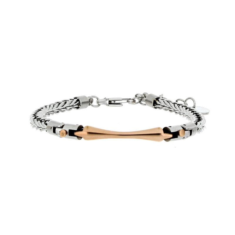 BRACCIALE CM 19+4 UOMO IN ACCIAIO