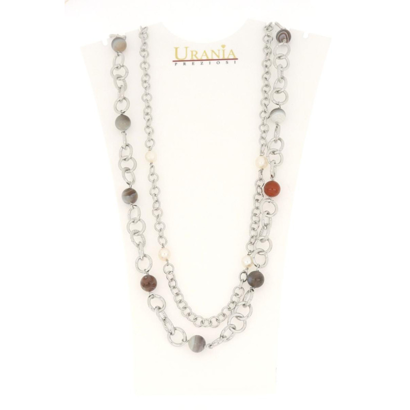 COLLANA "VENERE" CM 50+3 IN OTTONE  RODIATO