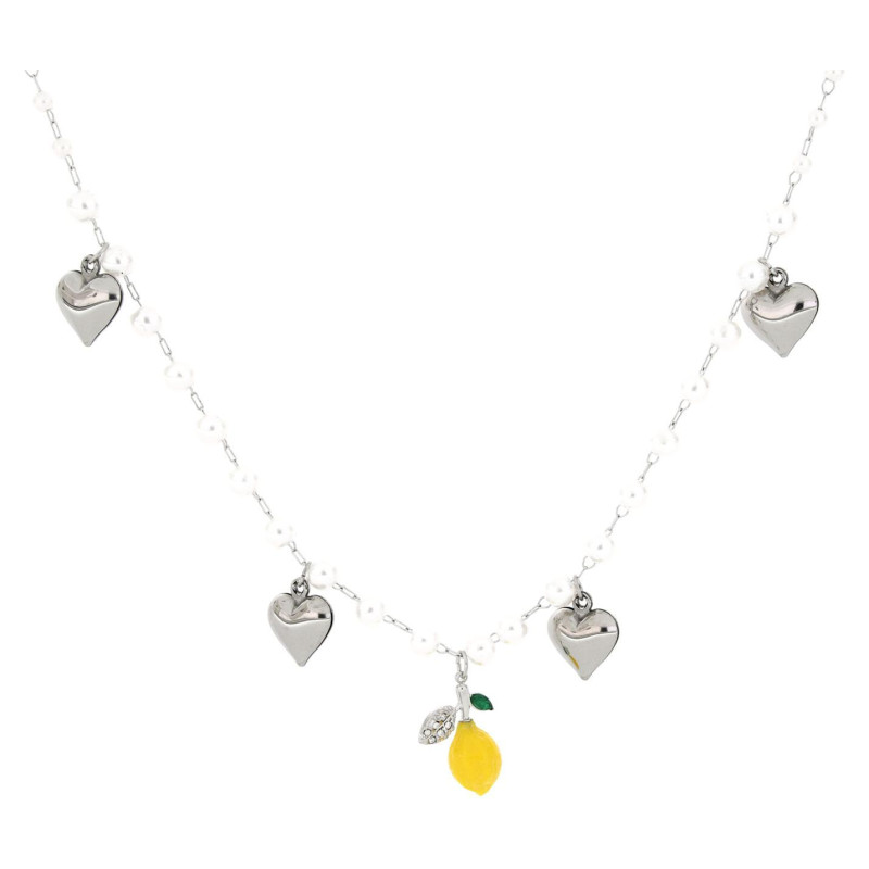 COLLANA "AMALFI" CM 40+4 IN ACCIAIO