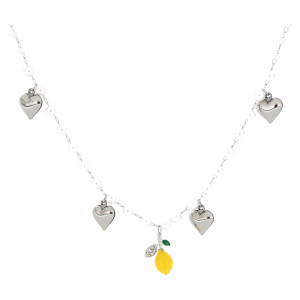 COLLANA "AMALFI" CM 40+4 IN ACCIAIO