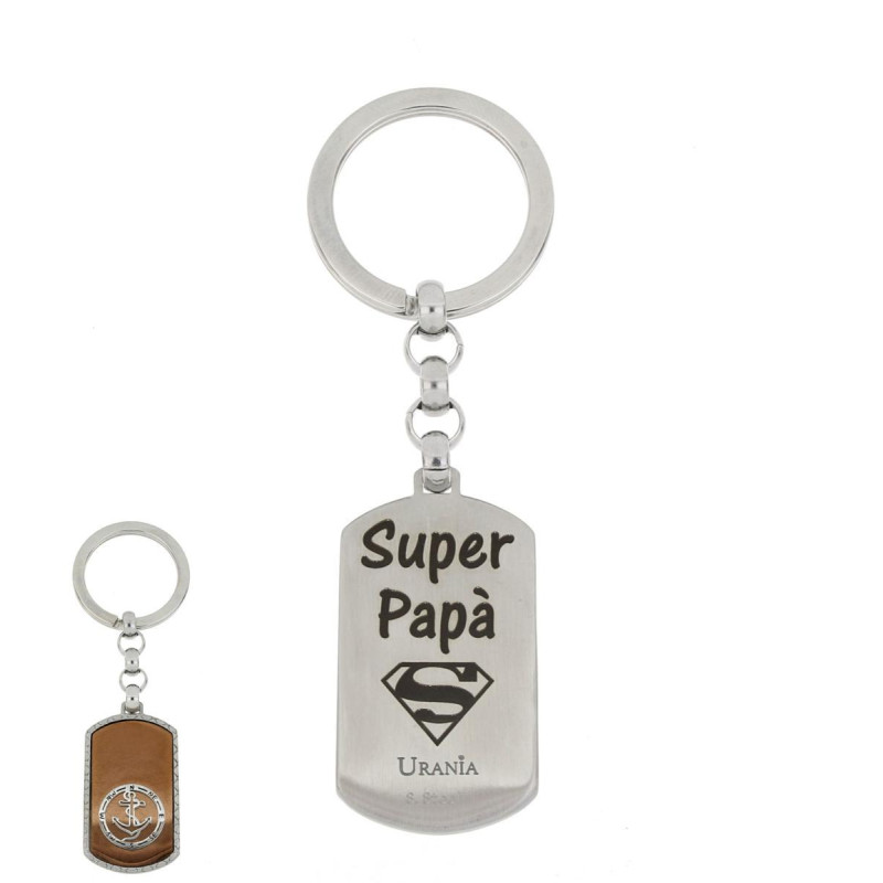PORTACHIAVI PAPA' IN ACCIAIO