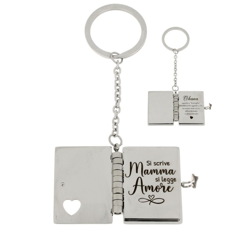 PORTACHIAVE TI PENSO IN ACCIAIO