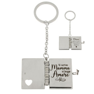 PORTACHIAVE TI PENSO IN ACCIAIO